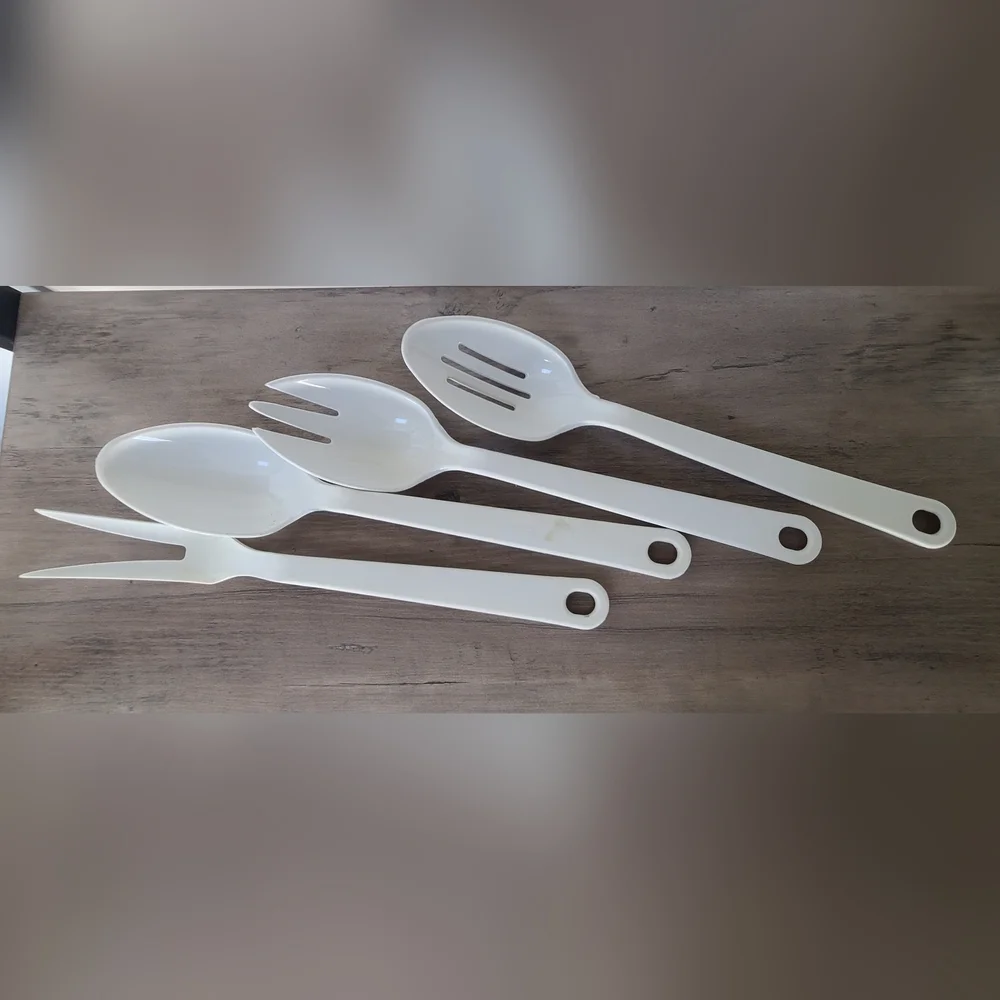 Vintage Tailor Made Cooking Utensil Set, Cooking Spoons, Serving Utensils,
